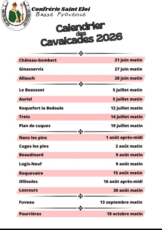 Cavalcades 2026